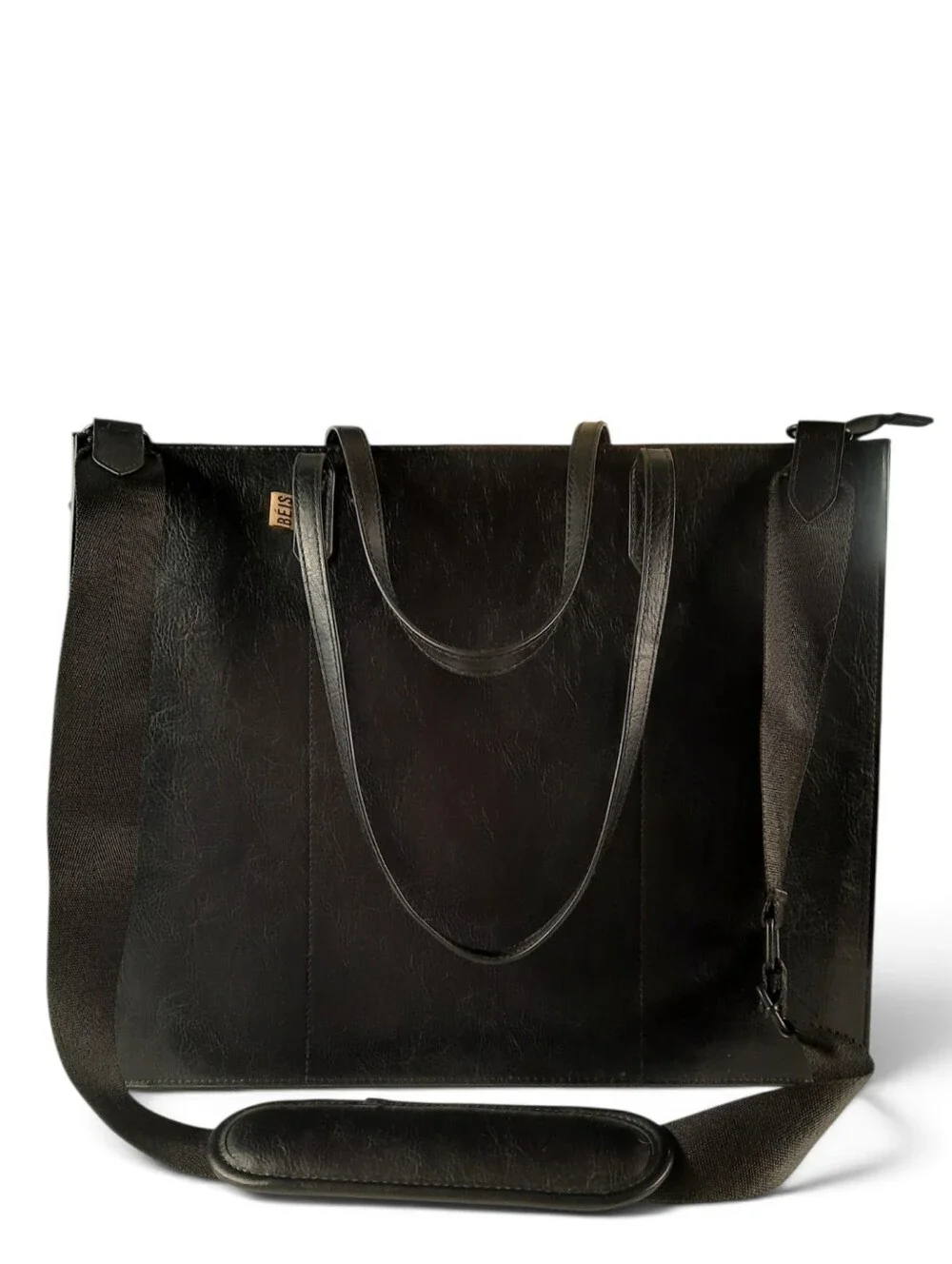 3 Pc BEIS The Work Tote Sleek Minimalist Large Crossbody Travel Work Laptop